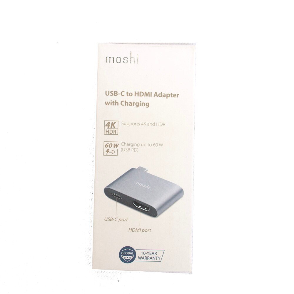 Moshi, Grey, USB Cable/Adapter, Tech, USB-C to HDMI, Adapter, 904801